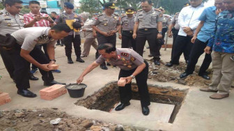 Peletakan Batu Pertama Pembangunan Gedung SPKT Polda Jambi