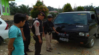 Pelaku Tinggalkan Mobil Curiannya Dipinggir Jalan