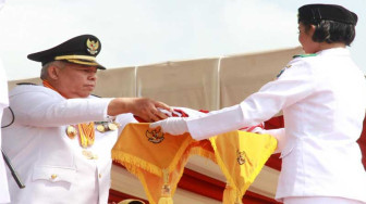 Upacara Peringatan HUT ke 73 RI Ke-73 Di Tanjabbar Berjalan Khidmat