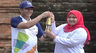 Api Asian Games 2018 Diarak ke Candi Muaro Jambi