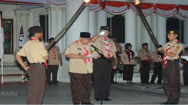 H. Safrial : Pimpin Renungan dan Ulang Janji Hari Pramuka ke 57
