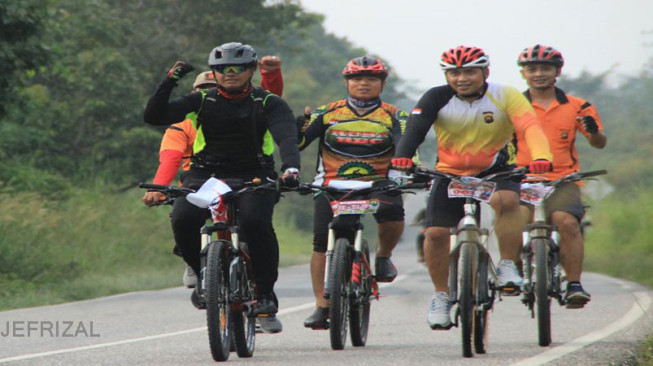 Gowes Merdeka Tempuh Jarak Sepanjang 73 KM