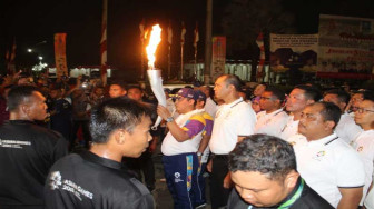 Api Obor Asian Games Diinapkan di Museum Negeri Banten