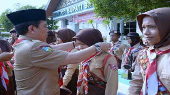 Bupati Syahirsah Hadiri HUT Pramuka Ke-57