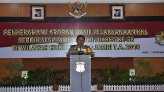 Kapolda Jambi Terima Hasil KKL Sespimmen