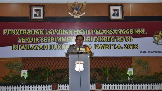Kapolda Jambi Terima Hasil KKL Sespimmen