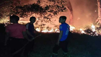 Dua Hektar Lebih Lahan Gambut Terbakar