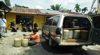 Polres Merangin Amankan Pelaku Penimbun BBM