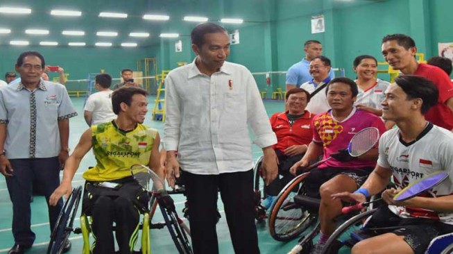 Presiden Tinjau Pelatnas Asian Para Games di Sukoharjo