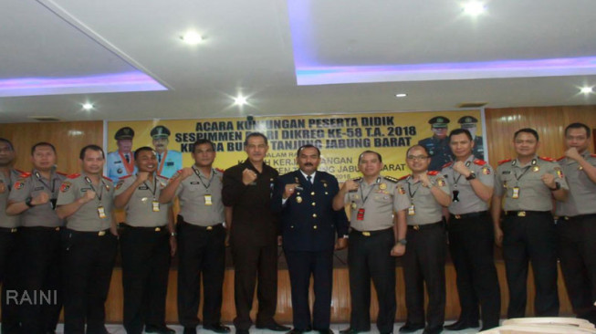 Perwira Sespimmen Polri Kunker ke Tanjung Jabung Barat