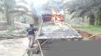 Peralatan Dibakar, Pencari Emas Ilegal Kocar Kacir