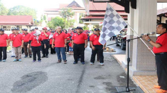 Bupati Merangin Lepas Gerak Jalan Santai,