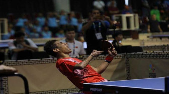 David Jacobs Dulang Emas Tenis Meja bagi Indonesia
