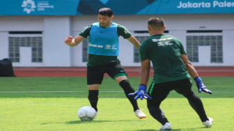 Jelang Ujicoba Myanmar dan Hongkong, Timnas Gelar Latihan Perdana