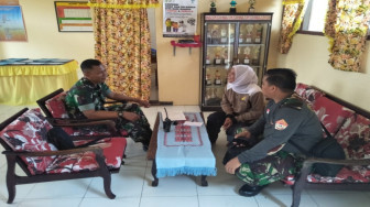 Satgas TMMD Kunjungi SD 64 Pangkal Duri