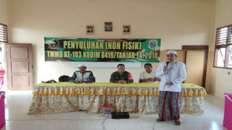 Beri Penyuluhan Pentingnya Kerukunan, Satgas TMMD Gandeng KUA