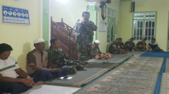 Wujud Syukur Kehadiran Satgas TMMD 103 Kodim Tanjab, Warga Sungai Ayam All Out Membantu