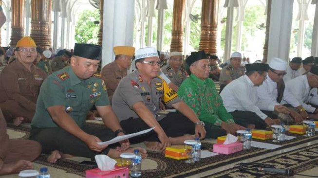 Kapolda Lakukan Doa Bersama Untuk Korban Gempa Sulteng
