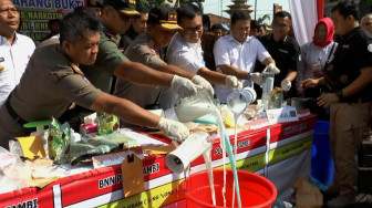 Polda Jambi Musnahkan Narkoba Senilai Rp28 Milyar