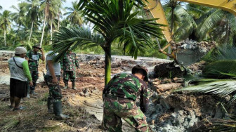 Hari Libur, Satgas TMMD Tetap Kerja