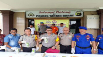 Polres Tanjab Barat Tangkap Pelaku Penyeludupan Narkoba dari Malaysia