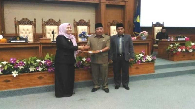 DPRD Muarojambi Gelar Paripurna Penyampaian Rancangan APBD 2019