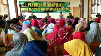 TMMD 103 Juga Sosialisasikan Bahaya dan Antisipasi Karhutla