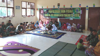 Satgas TMMD Yasinan Bersama Murid SD