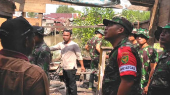 Dansatgas TMMD Cek Progres Rehab Enam Rumah