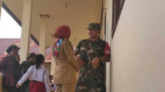 Kepala SDN 64 Pangkal Duri Sampaikan Uneg-Uneg ke Dandim Tanjab