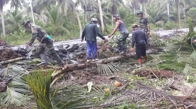 Progres TMMD 103 Tanjabtim, Pembangunan Jalan Sudah 44,5 Persen