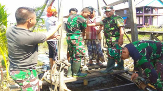 Sumur Bor TMMD 103 Hampir Selesai