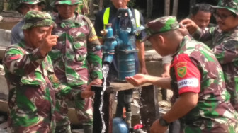 Dua Sumur Bor Rampung, Warga Sudah Bisa Nikmati Air Bersih