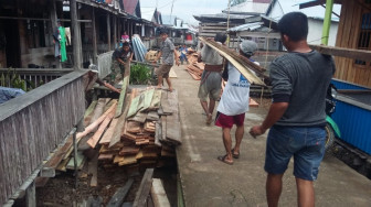 Apresiasi Kepedulian Warga Dusun  Sungai Ayam Bantu Satgas TMMD