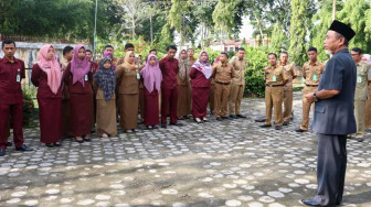 Wabup Merangin Pimpin Apel Pagi di Dinas LH