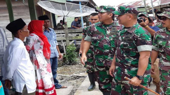 Danrem Disambut Antusias Saat Tinjau Lokasi TMMD