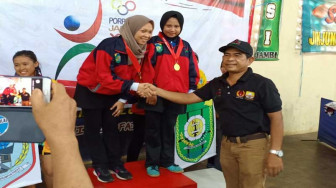 Final Ganda Campuran Tutup Pertandingan Tenismeja Porprov XXII