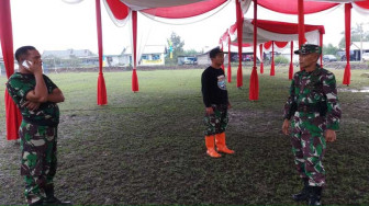 Lapangan Sepak Bola Mendahara Ilir Siap Digunakan Upacara Penutupan TMMD
