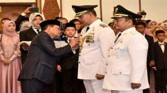 Fasha – Maulana Resmi Pimpin Kota Jambi, Fachrori Ingatkan Agar Selalu Amanah