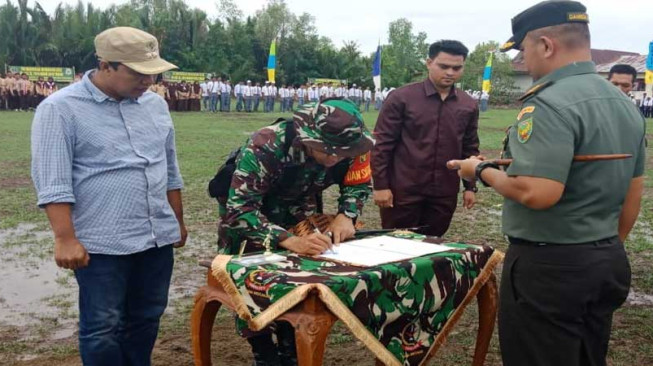 Hasil TMMD 103 Diserahkan pada Bupati Tanjabtim