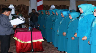 Bupati Lantik Kepengurusan TP PKK Merangin