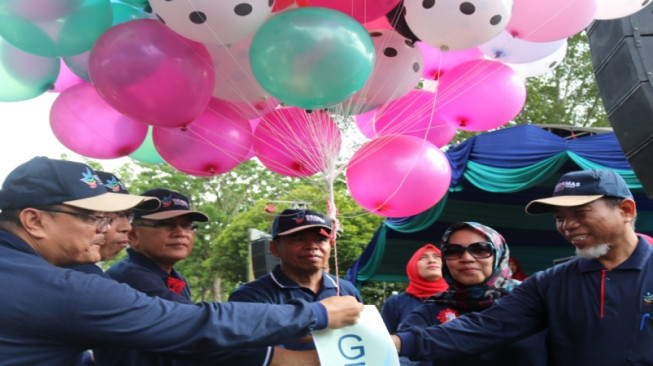 Wabup Merangin Canangkan Germas 2018