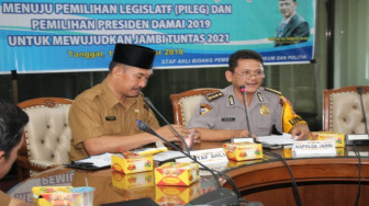 Hadapi Pilkada 2019, Pejabat Polda Jambi, Jadi Narasumber FGD
