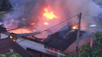Satu Rumah Terbakar, Diduga Api Berasal Dari Percikan Korek Api