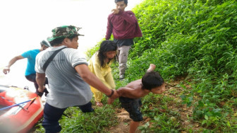 5 Bocah Nyaris Tenggelam di Sungai Merangin