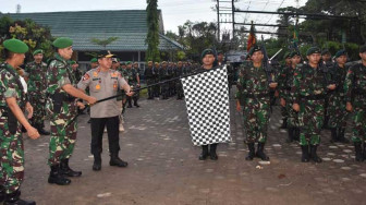 Kapolda Jambi Jalan Bersama HUT ke 70 Infanteri