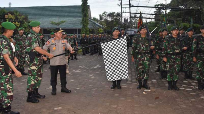 Kapolda Jambi Jalan Bersama HUT ke 70 Infanteri