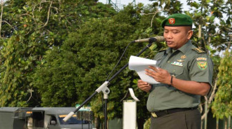 Kasrem 042/Gapu Pimpin Upacara Hari Ibu ke-90