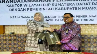 Bupati Muarojambi Tandatangani Kerjasama dengan Kantor Wilayah DJP Sumbar