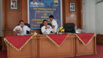 Sekda Muarojambi Buka Rakor Kades Semester II Tahun 2018